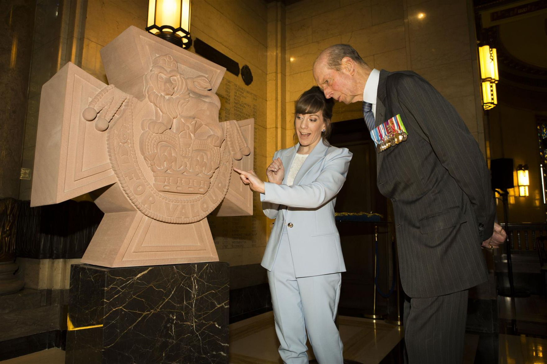 UGLE Grand Master The Duke of Kent unveils Victoria Cross Remembrance Stone at Freemasons Hall